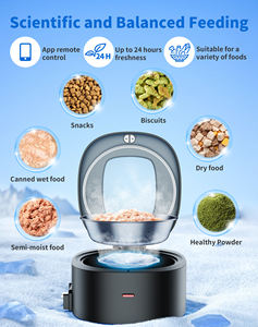2025 Neues Einzigartiges Design Intelligenter Futterautomat mit WLAN-App, Futterspender mit Fernsteuerung, Beidseitige Fütterung für 2 Haustiere/Katzen, mit Nassfutterschale - Product Image 3