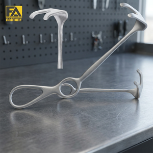 Retractor Wassmund de Bajo Precio y Alta Calidad, <span class=keywords><strong>8.34</strong></span> Pulgadas, 2 Puntas, Profundidad de Mandíbula 30mm, Ancho de Mandíbula 20mm, Instrumento de Cirugía General - Product Image 4