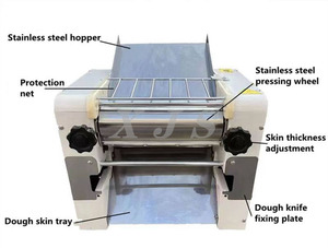 Macchina Elettrica per Stendere la Pasta, Laminatrice Automatica per Panetteria, Pressa a Rullo per Appiattire Croissant, Pane, Pizza, Impastatrice per Pasticceria - Product Image 4