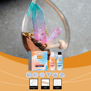 Dowmoo Hand Made Crystal Ab Set Make Jewelry Key Chain Diy Resin Rubber Bag
