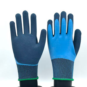Gants sableux en <span class=keywords><strong>latex</strong></span> doublement trempés, isolés et antidérapants de jauge 15 personnalisés pour les travaux électriques - Product Image 1