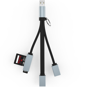 Vcom <span class=keywords><strong>USB</strong></span> <span class=keywords><strong>Hub</strong></span> 4 cổng đa Splitter SD TF Đầu Đọc Thẻ cho máy tính xách tay điện thoại dữ liệu <span class=keywords><strong>Sync</strong></span> USB3.0 OTG cáp 15cm - Product Image 3