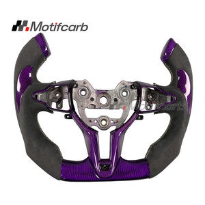 Volante Deportivo de Fibra de Carbono Personalizado en Color Morado para Hyundai N Elantra N I30N I20N N-line 2018-2026 - Product Image 1