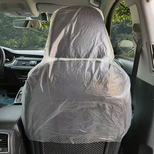 5 housses de siège de voiture jetables en PE, imperméables, avec protection pour volant et levier de vitesse, ajustement universel pour garage et service - Product Image 4