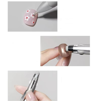 Professionnel 4-en-1 Nail Art Dotting Pen DIY Nail Point Pen avec plusieurs tailles pour outils de peinture à ongles Rhinestone Picker