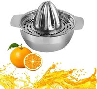 Pemeras Jeruk Stainless Steel Mini Portabel Manual untuk Penggunaan di Rumah dan Kantor