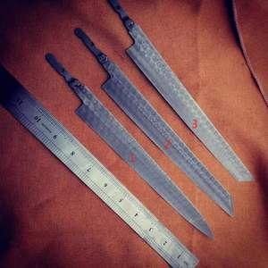 LHYDM3 Custom Kengata coltello a lama bianca fai da te Sakimaru Blank cucina lame giapponesi Fugubiki damasco acciaio - Product Image 6