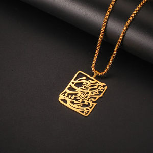 316l in acciaio inox Pvd placcato oro 18k Punk <span class=keywords><strong>amore</strong></span> iraniano persiano Hafez <span class=keywords><strong>poesia</strong></span> collana Farsi collana religiosa amuleto gioielli - Product Image 6