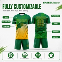 Camiseta de Fútbol Personalizada con Nombre y Número, Sublimación Completa, Transpirable