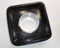 Couverture de pot de mixeur électrique noire, pièce de rechange en plastique et caoutchouc, résistante à l'eau, durable, pour usage domestique