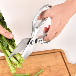 Stainless Steel <b>Kitchen</b> <b>Shears</b> Heavy Duty Triangle Blade Multi Functional Food Scissors For Chicken Duck Fish Bone Cutting - Product Image 4