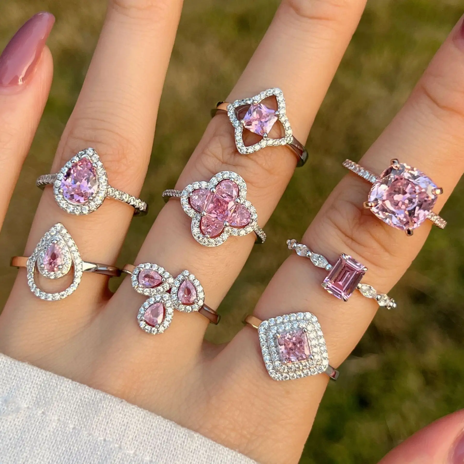 925 серебряные обручальные кольца обручальные женские обручальные кольца ювелирные изделия модное кольцо