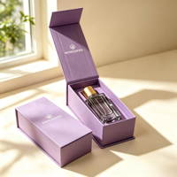 Coffret Cadeau Portable Magnétique Personnalisé avec Couvercle Rabattable et Gaufrage pour Emballage de Parfums d'Aromathérapie et de Soins de la Peau