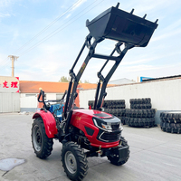 Tracteur agricole 4x4 de bonne qualité 50cv 60cv 80cv avec boîte de vitesses et accessoires