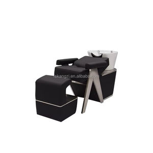 现代设计多功能洗发床耐用不锈钢框架陶瓷盆厂家批发好价格中国制造 - Product Image 3