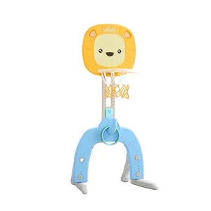 Children indoor toys balls adjustable plastic play basketball hoop stand kids basketball stand