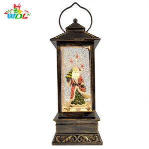 Regalos Artesanales, Lámpara LED, Globo de Nieve de Papá Noel con Brillantina, Lámpara de Agua Navideña, Adornos Navideños, Regalos de Navidad - Product Image 1