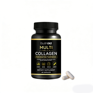 Suplemen Kolagen Lengkap Tipe I <span class=keywords><strong>II</strong></span> III dengan Kunyit Vitamin C Biotin Asam Hialuronat Lada Hitam - Product Image 1