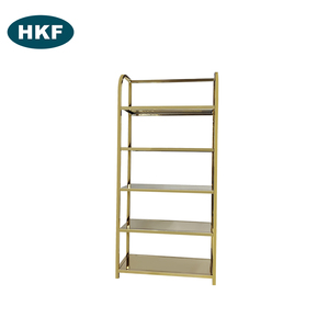 Estante de exhibición Gold Store para bolsos, zapatos, muebles de diseño de interiores para venta al por menor, estilo de piso de vidrio, bolso de mano, escaparate - Product Image 2