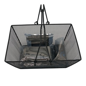 <span class=keywords><strong>Panier</strong></span> de courses métallique à grille fine, <span class=keywords><strong>petit</strong></span> format, d'occasion, pour pharmacie, centre commercial, transport de bébé et cosmétiques - Product Image 2