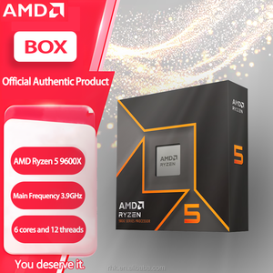 고성능 AMD 라이젠 5 9600X 6코어, 12스레드 언락 데스크탑 프로세서 데스크탑 컴퓨터용 AMD 박스형 CPU - Product Image 2