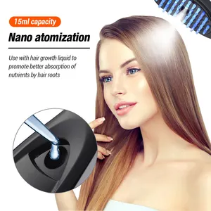 Professional Hair Growth Electric Massage Comb Custom Magic Hair Brush Oil Applicator Hair Massager Scalp Oil Comb