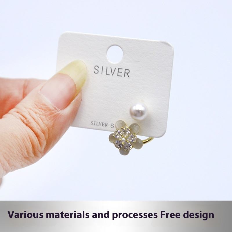 Customizable PVC Hook Embossed Cardboard Paper Earring Cards