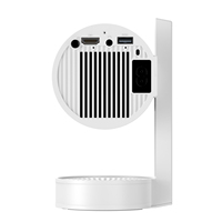 Projecteur LCD à mise au point manuelle rotative à 270°, 150 lumens ANSI, Android 13, LED 4K pris en charge, HIFI 1500:1, home cinéma intérieur/extérieur