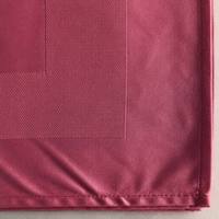 Bordure élégante en satin 100% coton pur, qualité hôtelière et de restauration, rose foncé
