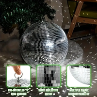 Boule disco de mariage Chuang De, 20 cm 30 cm 40 cm 50 cm Boule miroir scintillante pour décoration de mariage Centre de table Fête