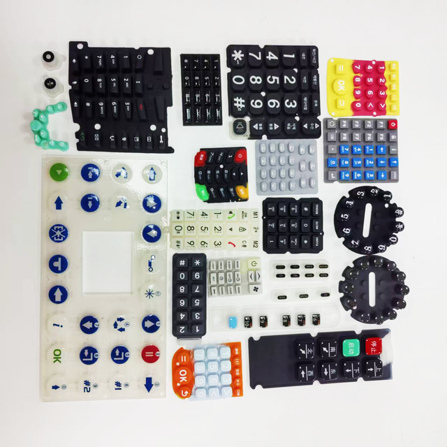 OEM ODM Custom Conductive Silicone Rubber Keypad Waterproof Dustproof Laser Etched Industrial Electronic Push Button