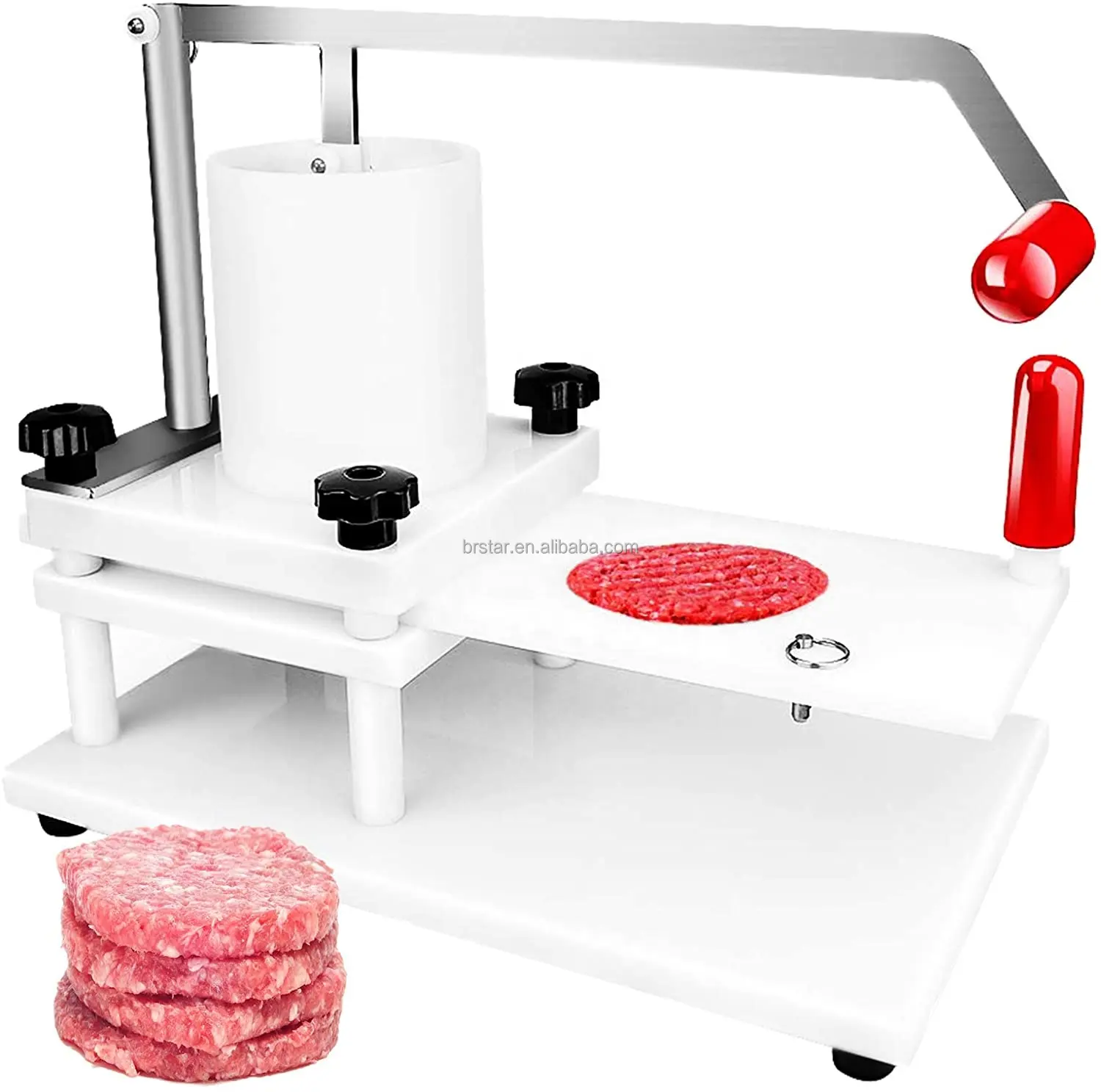 110/130mm वाणिज्यिक हैमबर्गर ढालना बर्गर बनाने की मशीन