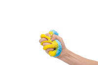 Kit Slime Campuran 2 Warna dengan Manik-manik Tabung, Mainan Slime Lembut Siap Pakai untuk Anak-anak, Hadiah DIY Pereda Stres