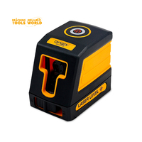 Niveau laser auto-nivelant DINGQI 2 lignes, faisceau vert, niveau laser croisé, protection IP54, pour pose de carrelage, plafonds et fenêtres