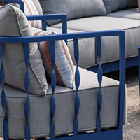 Modernes Luxuriöses Komfortables Garten-Sofa-Set Outdoor-Terrassenmöbel mit Aluminiumrahmen Wasserfestes Sofa mit Umweltfreundlichem Design von Sherman