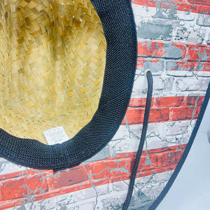 قبعة من القش لحراسة الإنقاذ في الولايات المتحدة الأمريكية مع علم UPF 50 + بالجملة - Product Image 4