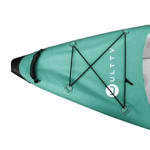 ULTTYソロ折りたたみ2人用釣りカヌーインフレータブルボートカヤックパドル - Product Image 3