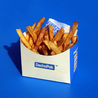 Boîte de collation en papier ciré pour serviette de table avec logo personnalisé de conception gratuite Boîte à emporter pour hamburger pizza Emballage pour restaurant fast-food