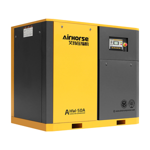 เครื่องอัดอากาศแบบสกรูไร้น้ำมัน Airhorse 7.5kw 11kw 15kw 22kw แบบเงียบ เสียงเบา ระบบโรตารี่สองขั้นตอน สำหรับ CE - Product Image 4