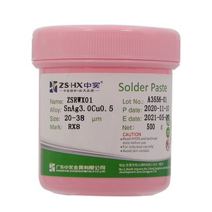 ZSHX SAC305 Pasta de soldadura de baja temperatura sin halógenos Material de soldadura exotérmica líquida con polvo de aleación para fundentes de soldadura - Product Image 4