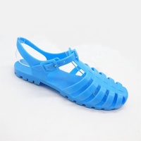 Nouvelles sandales en PVC tendance, tongs d'été pour femmes, best-seller, chaussures en gelée PVC plates pour femmes