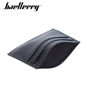 Porte-cartes pour homme Baellerry, fin, multi-emplacements, en cuir PU, à carreaux, porte-cartes de crédit portable, 4 pouces, noir, gris, bleu, café - Product Image 2