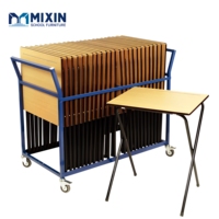 Bureau d'examen moderne en bois, table d'étude pliable pour étudiants, mobilier scolaire, table pliante personnalisée au design simple