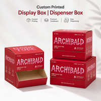 Boîte de présentation en carton PDQ personnalisée, emballage en carton ondulé prêt à l'emploi, distributeur auto-chargeur, boîte de rangement pour cigarettes et tubes à cigares