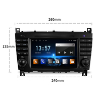 STWEI 7 inci Android AUTO Carplay Pemutar Video Multimedia Mobil Radio Bluetooth Navigasi GPS untuk Mercedes Benz C Class W203 RDS