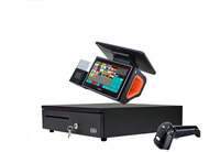ZHONGJI Cash Register Machine POS Software 1 Year Warranty Windows OS Capacitive Touchscreen Multi-Device Compatible Printer