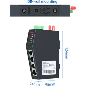 Routeur industriel 4G/5G RedCap avec emplacement pour carte SIM GSM, passerelle prenant en charge 1RS485 et 4 ports LAN, efficace via le protocole MQTT, 4G industriel - Product Image 2