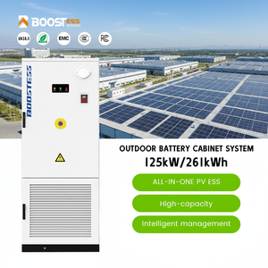 Sistema de Armazenamento de Energia Industrial Lifepo4 com Resfriamento Líquido BMS 125kW Bateria Solar 261kWh Sistema Híbrido On Grid/Off Grid BoostEss - Product Image 1