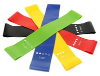 Bandes de résistance miniatures en latex avec logo personnalisé pour la musculation, le yoga et l'entraînement à domicile