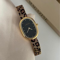 Montre Melissa Leopard élégante pour femme avec bracelet en maille, luxe léger, étanche, best-seller transfrontalier, vente en gros